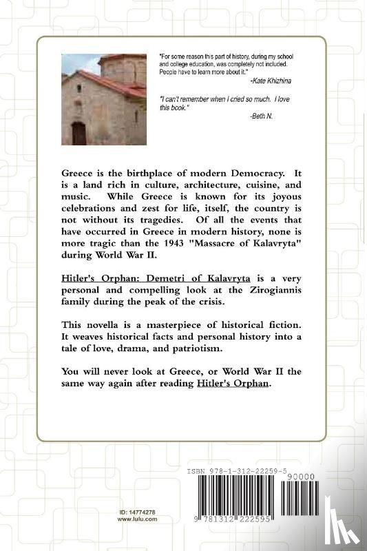 Zirogiannis, Marc - Hitler's Orphan: Demetri of Kalavryta