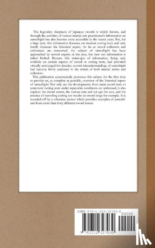 Sesko, Markus - Tameshigiri - the History and Development of Japanese Sword Testing