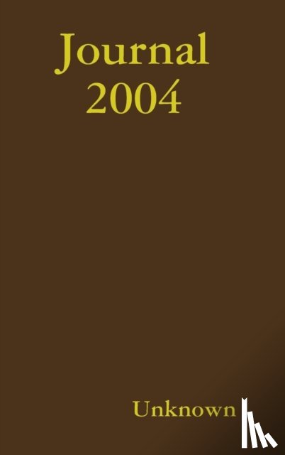 Unknown - Journal 2004