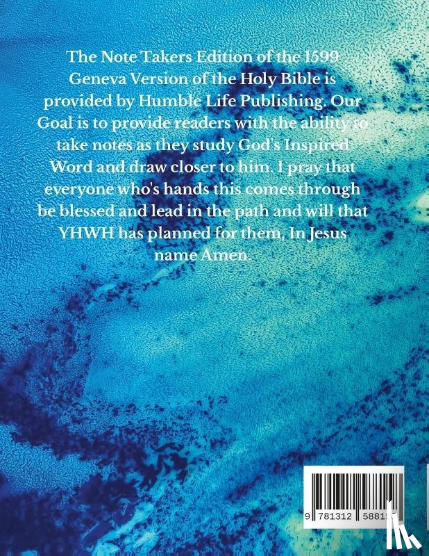 Yhwh - 1599 Geneva Bible