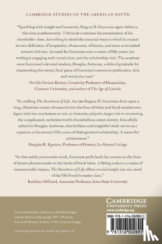 Genovese, Eugene D. - The Sweetness of Life