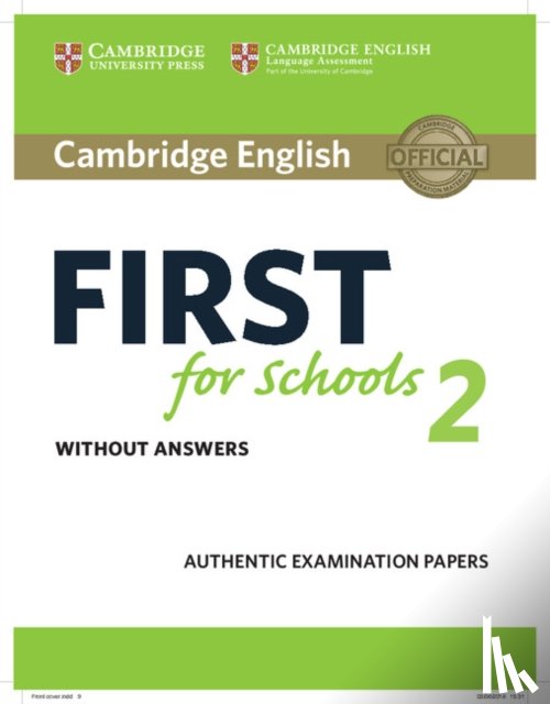 Cambridge University Press - Cambridge English First for Schools 2 Student's Book without answers