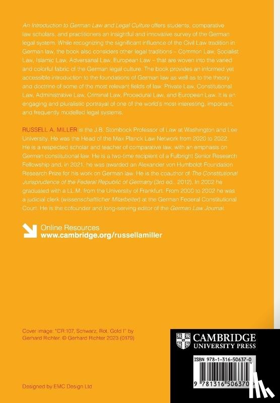 Miller, Russell A. (Washington and Lee University - An Introduction to German Law and Legal Culture