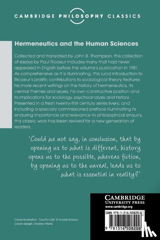 Ricoeur, Paul - Hermeneutics and the Human Sciences