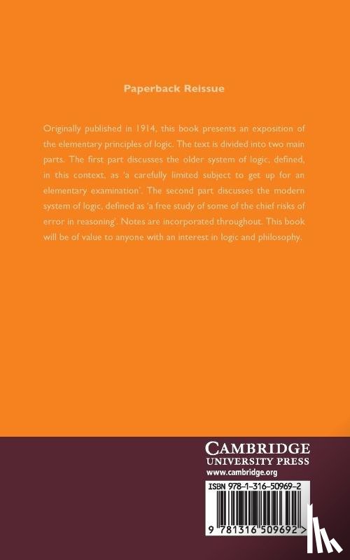 Sidgwick, Alfred - Elementary Logic