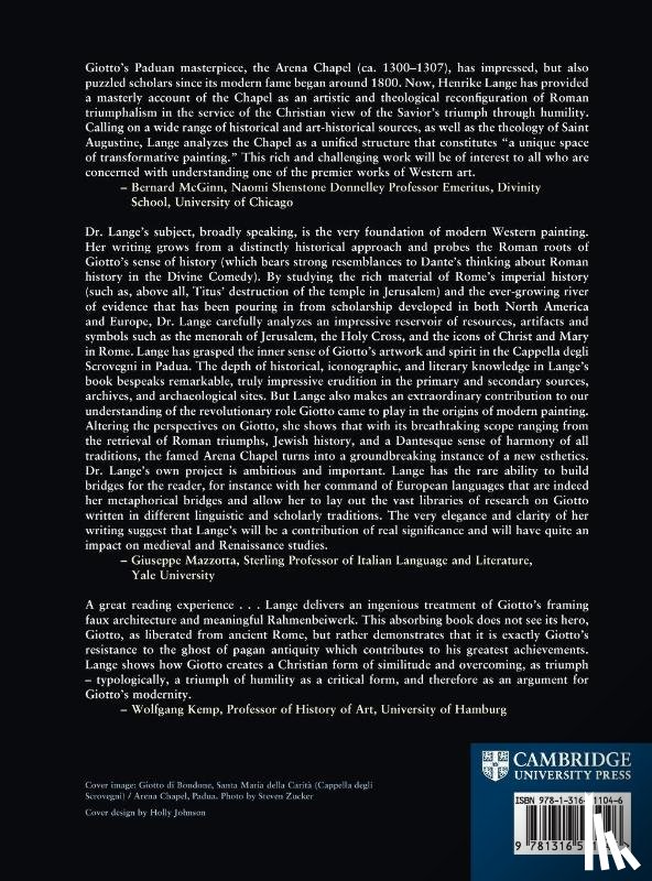 Lange, Henrike Christiane (University of California - Giotto's Arena Chapel and the Triumph of Humility