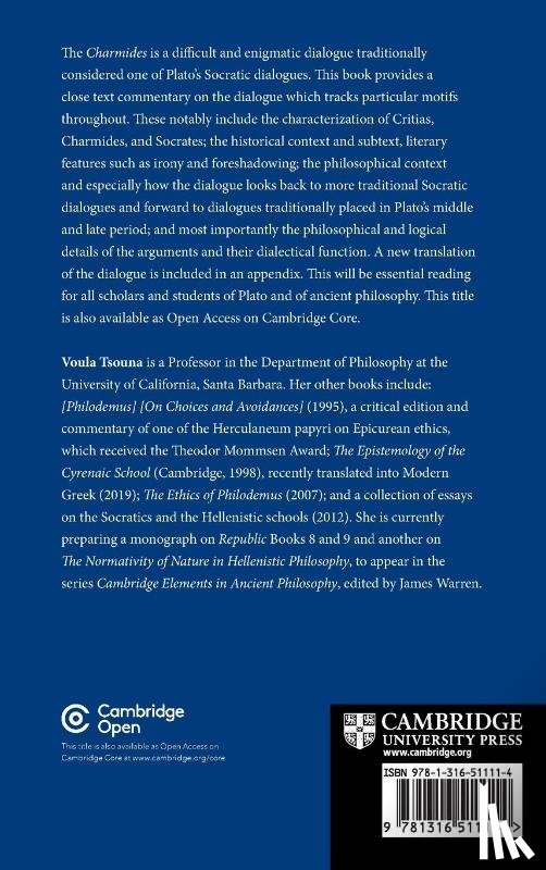Tsouna, Voula (University of California - Plato's Charmides