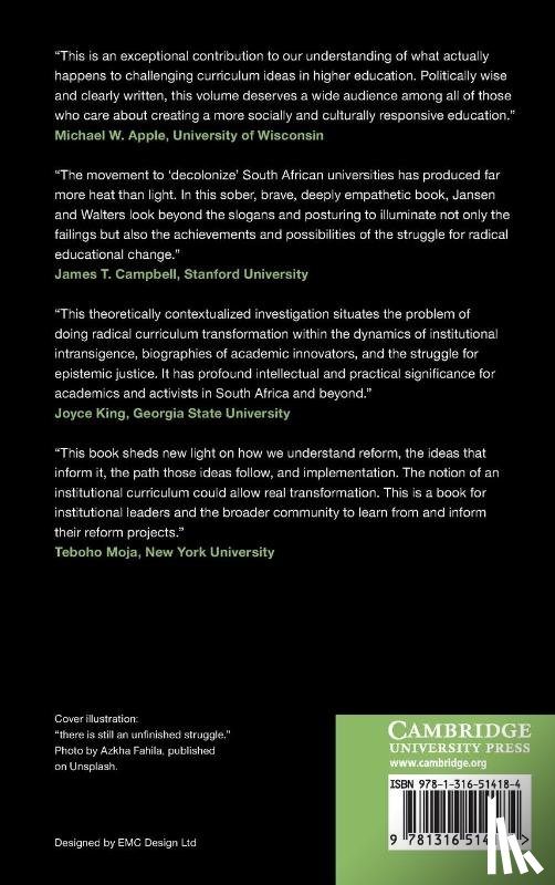 Jansen, Jonathan D. (Stellenbosch University, Walters, Cyrill A. (Stellenbosch University - The Decolonization of Knowledge