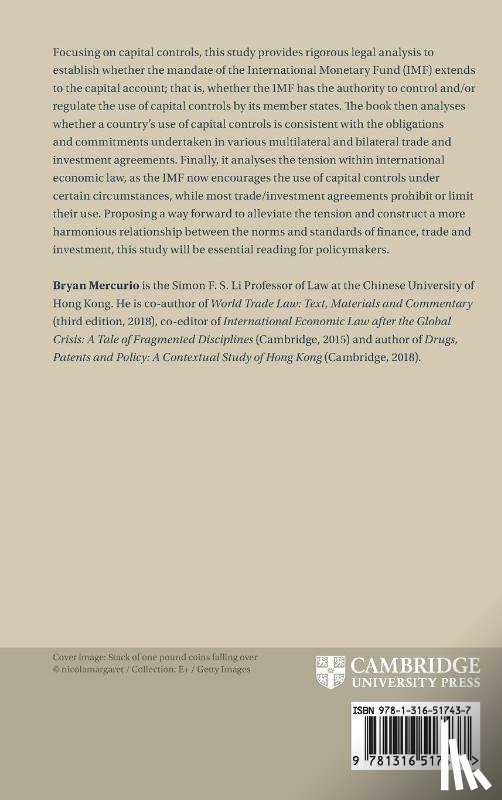 Mercurio, Bryan (The Chinese University of Hong Kong) - Capital Controls and International Economic Law