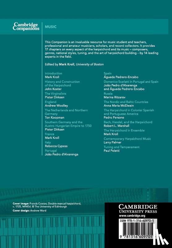  - The Cambridge Companion to the Harpsichord