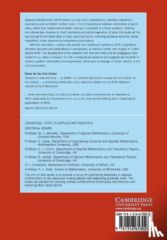 Davidson, P. A. (University of Cambridge) - Introduction to Magnetohydrodynamics