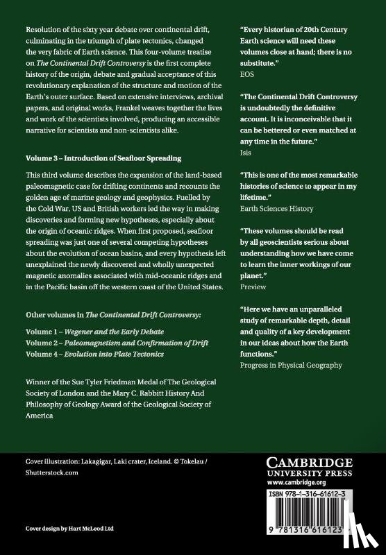 Frankel, Henry R. (University of Missouri - The Continental Drift Controversy: Volume 3, Introduction of Seafloor Spreading