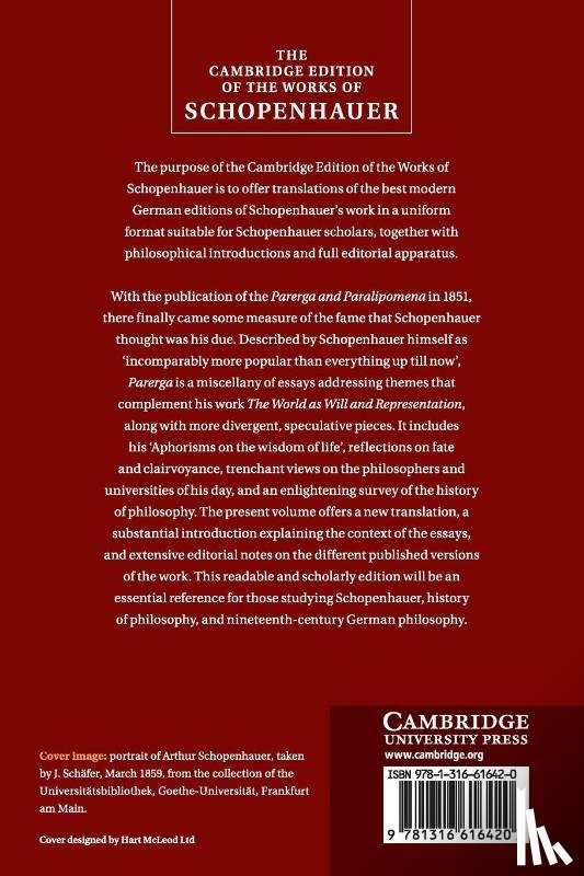 Schopenhauer, Arthur - Schopenhauer: Parerga and Paralipomena: Volume 1