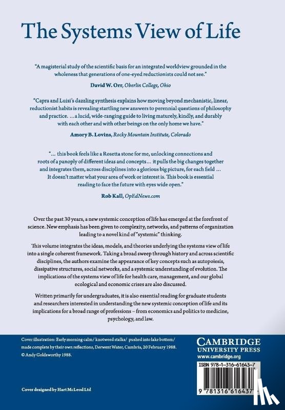 Capra, Fritjof, Luisi, Pier Luigi (Universita degli Studi Roma Tre) - The Systems View of Life