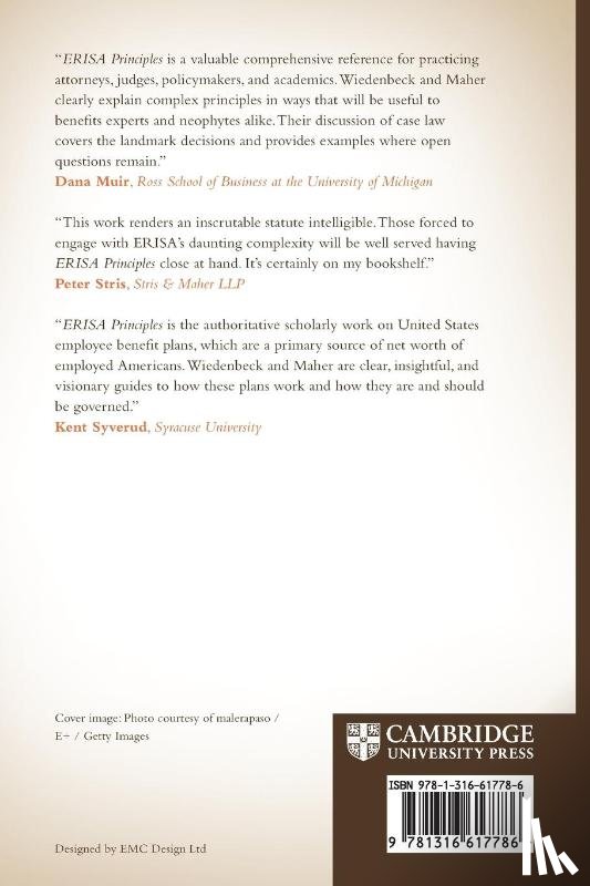 Wiedenbeck, Peter J. (Washington University School of Law), Maher, Brendan S. (Texas A&M University School of Law) - ERISA Principles