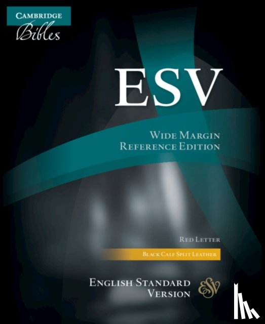  - ESV Aquila Wide-Margin Reference Bible, Black Calf Split Leather, Red-letter Text, ES744:XRM