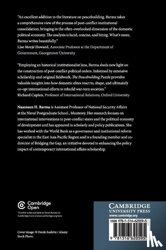 Barma, Naazneen H. (Naval Postgraduate School - The Peacebuilding Puzzle