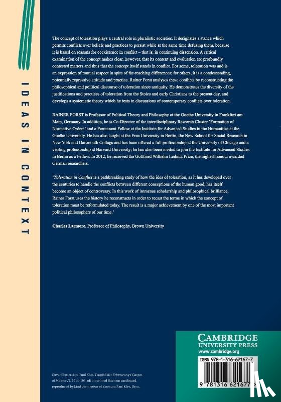 Forst, Rainer (Johann Wolfgang Goethe-Universitat Frankfurt) - Toleration in Conflict