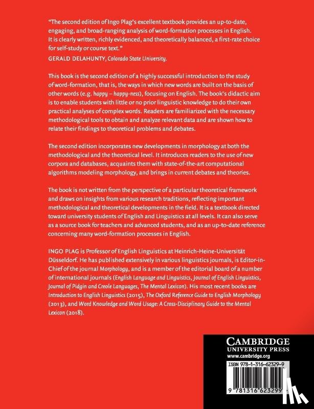 Plag, Ingo (Heinrich-Heine-Universitat Dusseldorf) - Word-Formation in English