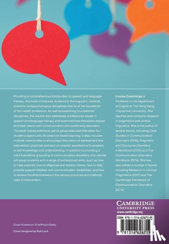 Cummings, Louise (Hong Kong Polytechnic University) - Speech and Language Therapy