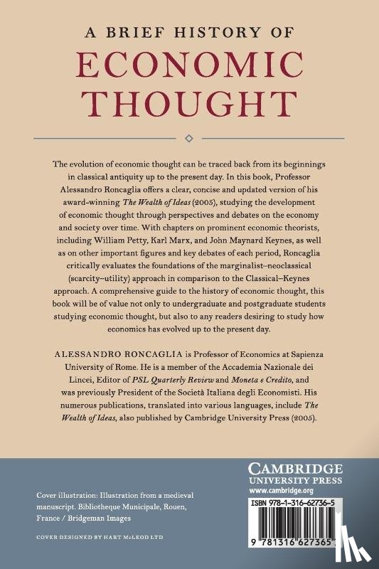 Roncaglia, Alessandro - A Brief History of Economic Thought