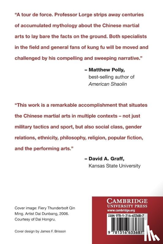 Lorge, Peter A. (Vanderbilt University - Chinese Martial Arts