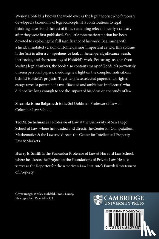  - Wesley Hohfeld A Century Later