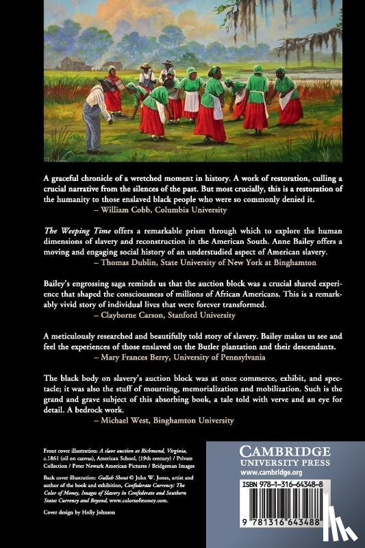Bailey, Anne C. (Binghamton University - The Weeping Time