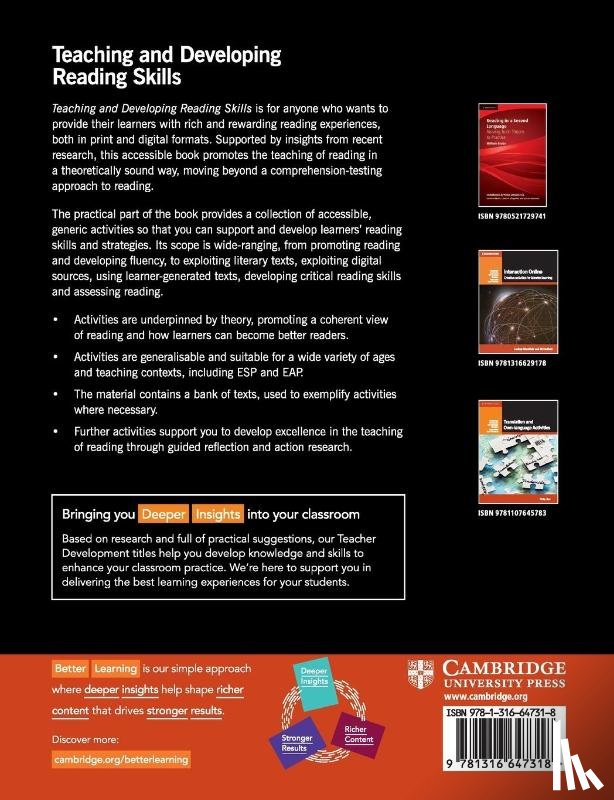 Watkins, Peter - Teaching and Developing Reading Skills