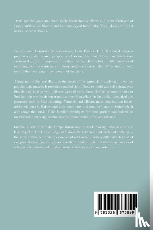 Berthier, Denis - Pattern-Based Constraint Satisfaction and Logic Puzzles (Third Edition)