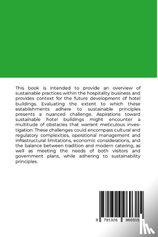 Almajnooni, Abdulaziz, Barron, Andrew - Sustainability in the Hospitality Industry