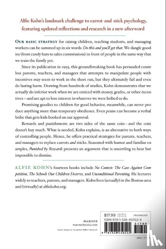 Kohn, Alfie - Punished By Rewards: Twenty-Fifth Anniversary Edition