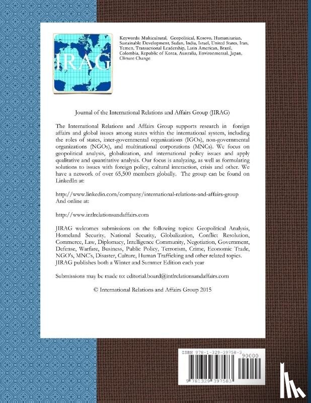 Evans, Daniel - Journal of the International Relations and Affairs Group, Volume V, Issue I