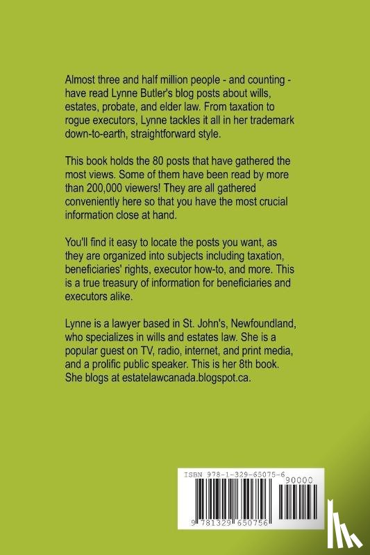 Butler, Ba Llb Tep Lynne - The Best of Estate Law Canada