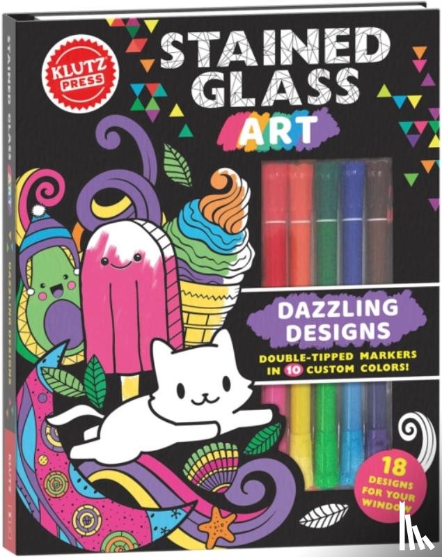 Klutz Press - Stained Glass Art: Dazzling Designs (Klutz Activity Book)