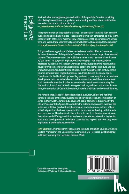 Spiers, John - The Culture of the Publisher's Series, Volume 2