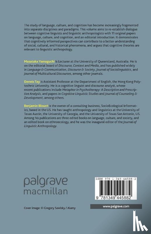  - Approaches to Language, Culture, and Cognition