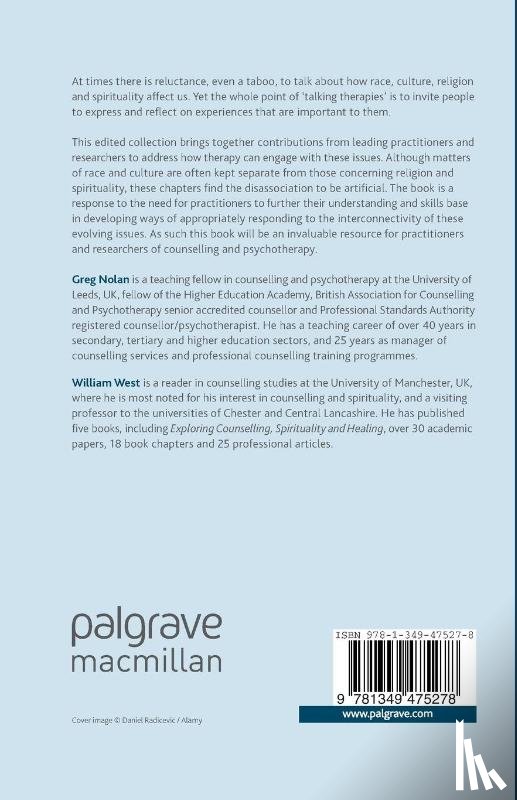  - Therapy, Culture and Spirituality