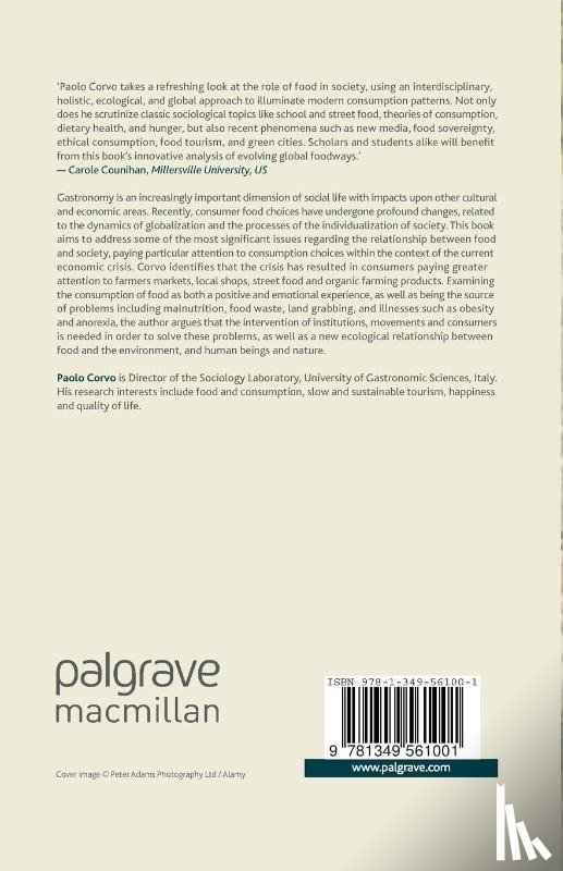 Corvo, Paolo - Food Culture, Consumption and Society