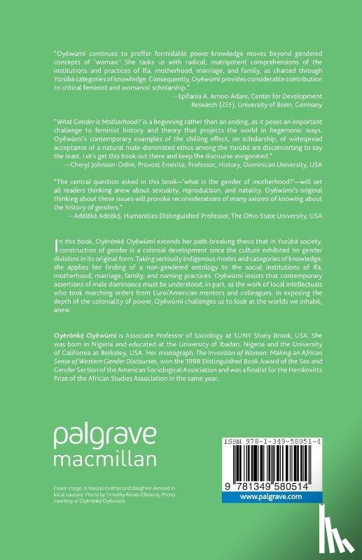 Oyewumi, Oyeronke - What Gender is Motherhood?