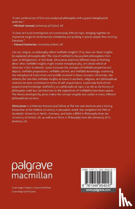 Jonas, Silvia - Ineffability and its Metaphysics