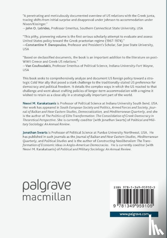 Karakatsanis, Neovi M., Swarts, Jonathan - American Foreign Policy Towards the Colonels' Greece