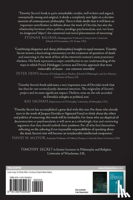 Secret, Timothy (University of Winchester - The Politics and Pedagogy of Mourning