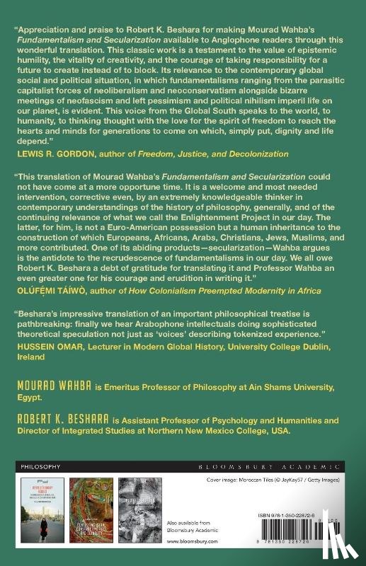 Wahba, Emeritus Professor Mourad (Ain Shams University - Fundamentalism and Secularization