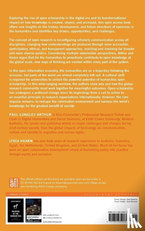 Arthur, Paul Longley, Hearn, Lydia - Open Scholarship in the Humanities
