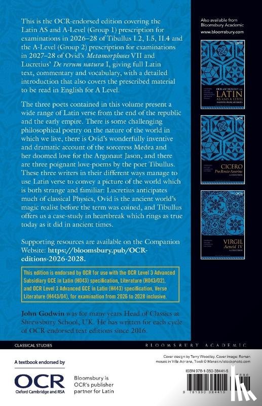 Godwin, Dr John (Independent Scholar - OCR Anthology for Latin AS and A Level Shorter Verse Authors