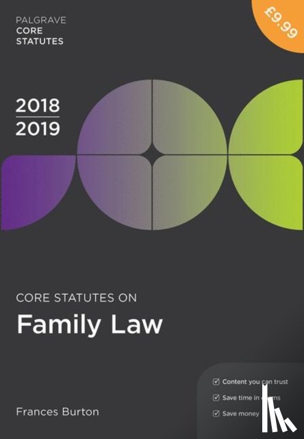 Burton, Frances - Core Statutes on Family Law 2018-19