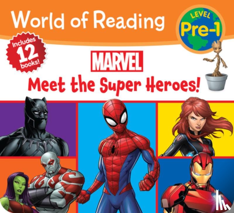 Marvel Press Book Group - World of Reading Marvel Meet the Super Heroes! (Pre-Level 1 Boxed Set)