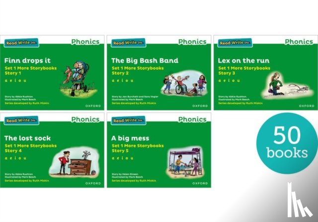 Burchett, Jan, Vogler, Sara, Rushton, Abbie, Dineen, Helen - Read Write Inc. Phonics: Green Set 1 More Storybooks (Pack of 50)