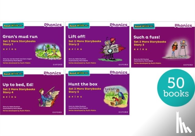 Munton, Gill, Burchett, Jan, Vogler, Sara, Rushton, Abbie - Read Write Inc. Phonics: Purple Set 2 More Storybooks (Pack of 50)